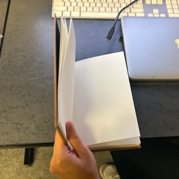 Interaction: Opening a book.