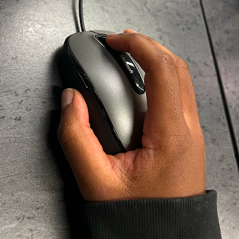 Interaction: Scrolling with a mouse wheel.