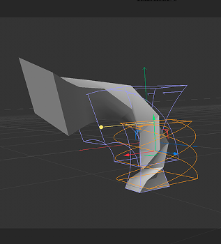 This is a screenshot from me following the tutorials. I took a cube and applied the twist, taper, and bend deformers to it.