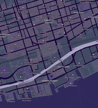 I explored making different map styles in Mapbox by changing the colours of certain elements, like roads, water and land.
