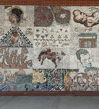 One of my locations from the Spatial Workshop 1, the mural near the AA building.