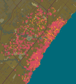 I played around with the size and transparency with no stroke.