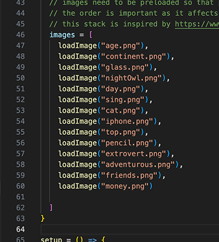 I added the PNGs to the code.